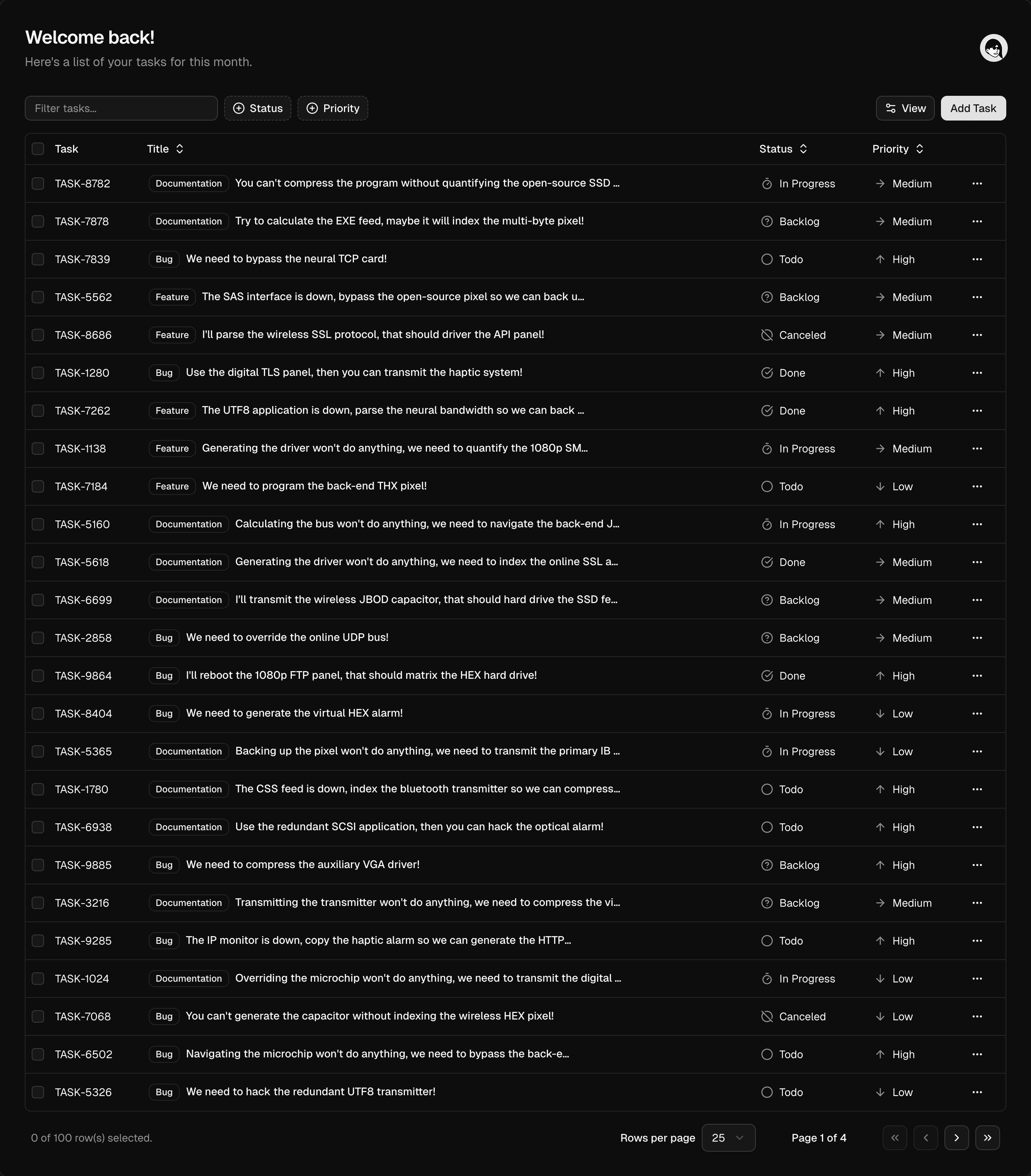 Tasks